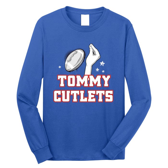 Ny Italian Hand Gesture Tommy Cutlets Football Quarterback Long Sleeve Shirt