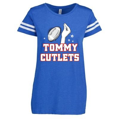 Ny Italian Hand Gesture Tommy Cutlets Football Quarterback Enza Ladies Jersey Football T-Shirt