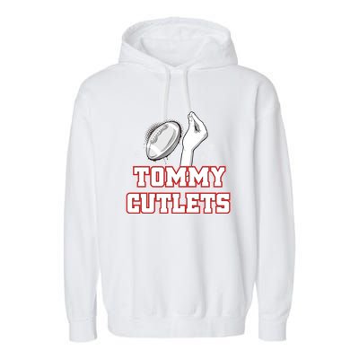 Ny Italian Hand Gesture Tommy Cutlets Football Quarterback Garment-Dyed Fleece Hoodie