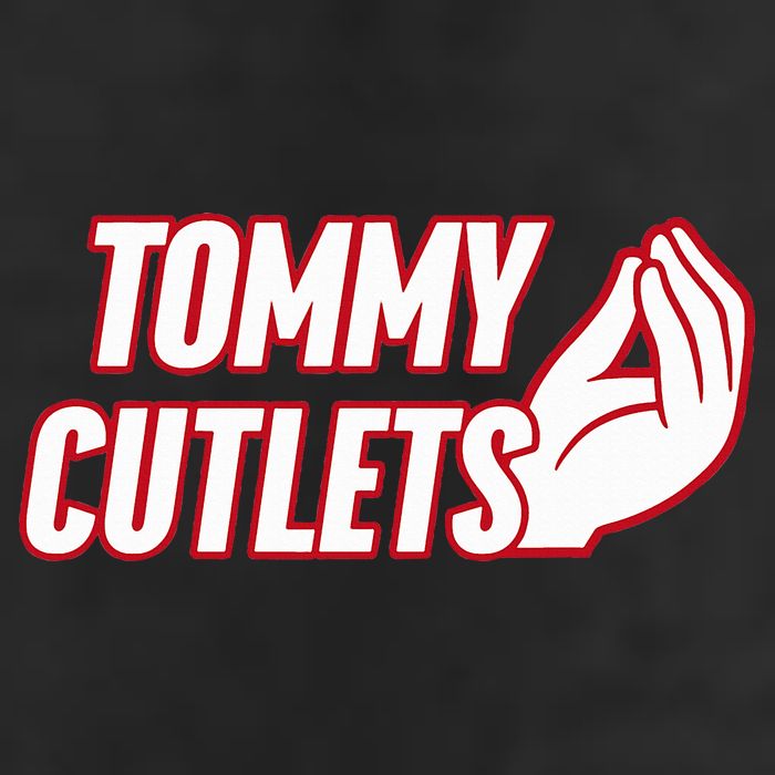 NY Italian Hand Gesture Tommy Cutlets Football Quarterback  7 Panel Mesh Trucker Snapback Hat