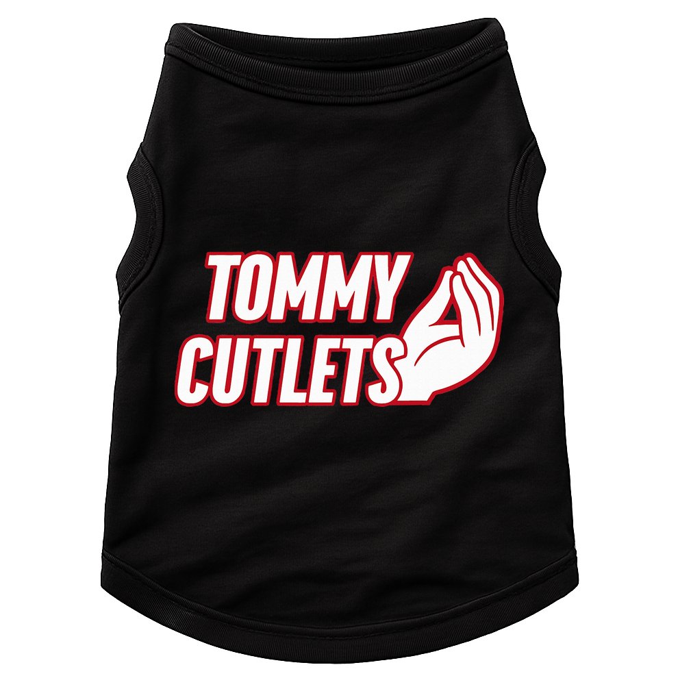 NY Italian Hand Gesture Tommy Cutlets Football Quarterback  Doggie Tank