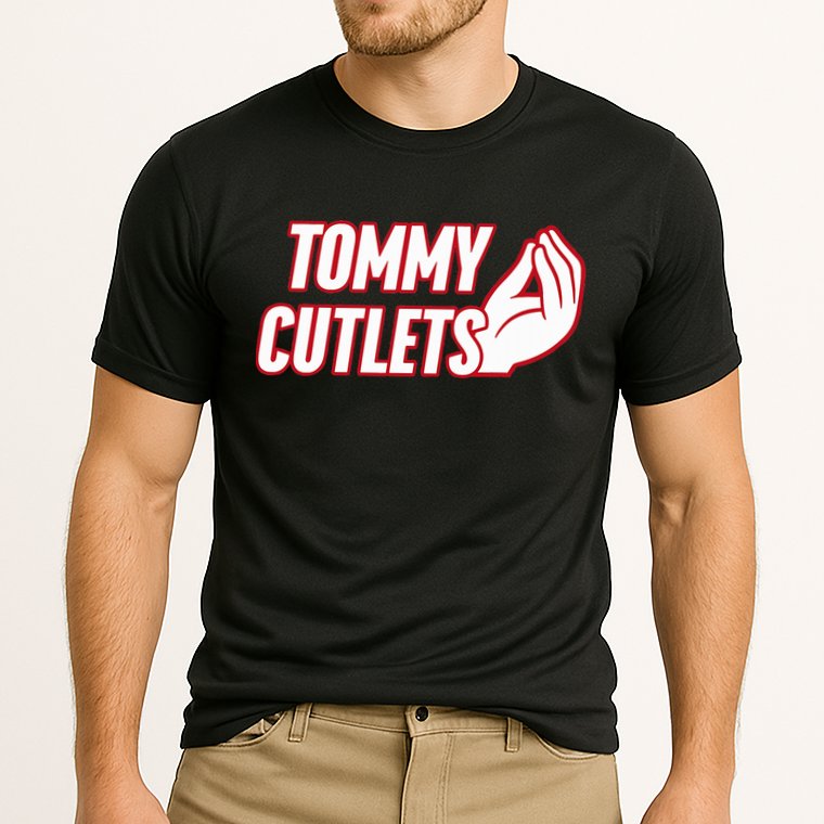 NY Italian Hand Gesture Tommy Cutlets Football Quarterback  Cooling Performance Crew T-Shirt