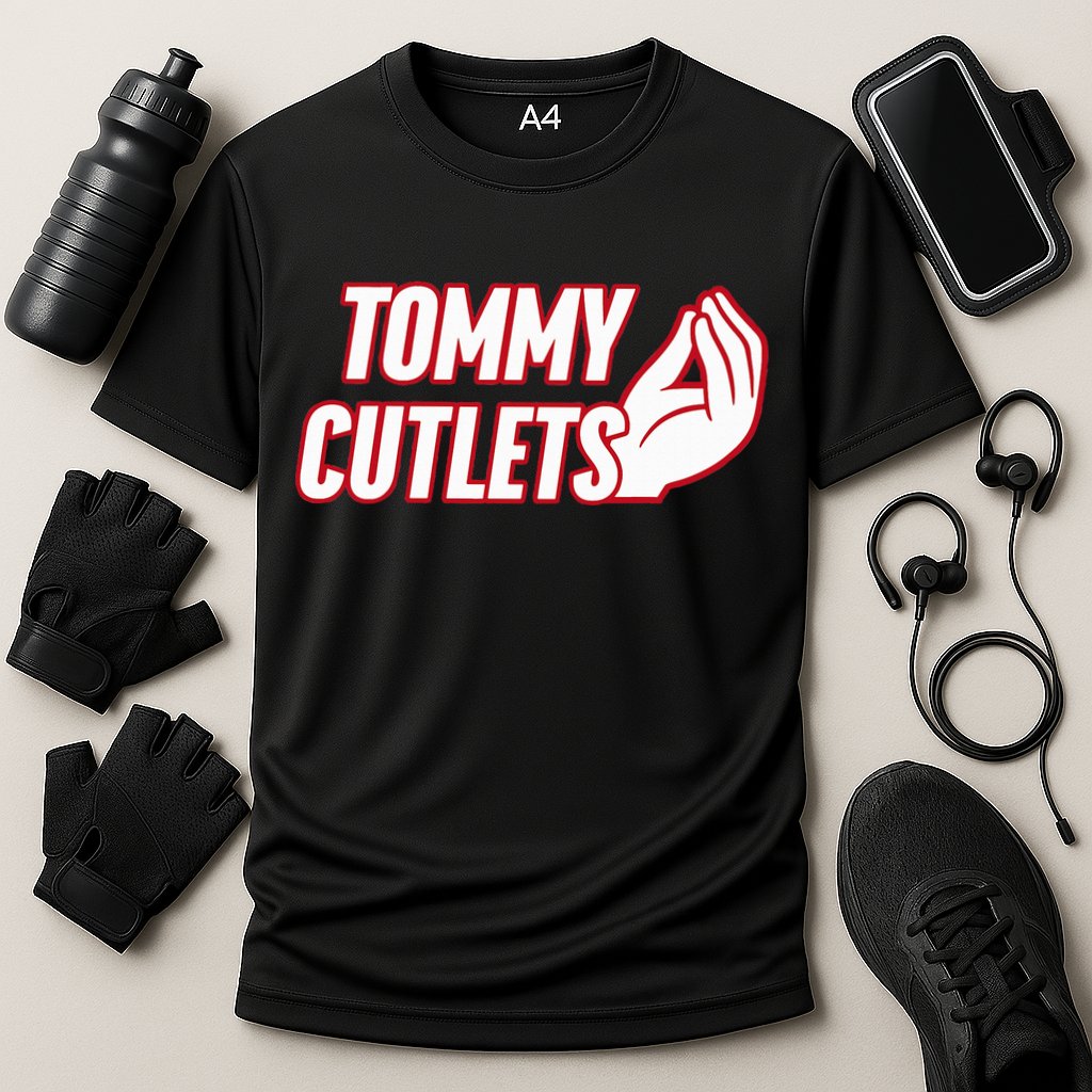 NY Italian Hand Gesture Tommy Cutlets Football Quarterback  Cooling Performance Crew T-Shirt
