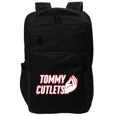 NY Italian Hand Gesture Tommy Cutlets Football Quarterback  Impact Tech Backpack