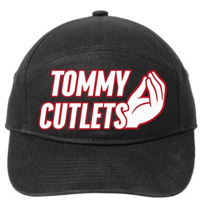 NY Italian Hand Gesture Tommy Cutlets Football Quarterback  7-Panel Snapback Hat