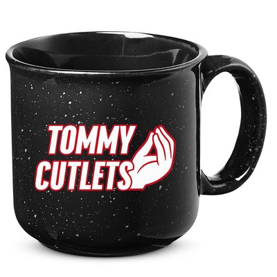 NY Italian Hand Gesture Tommy Cutlets Football Quarterback  15oz Campfire Ceramic Mug