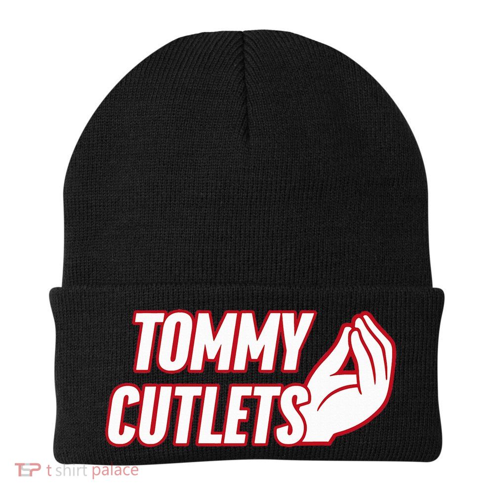NY Italian Hand Gesture Tommy Cutlets Football Quarterback  Beanie