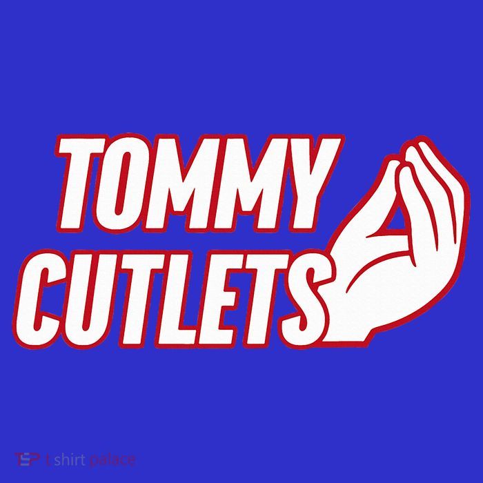 NY Italian Hand Gesture Tommy Cutlets Football Quarterback  T-Shirt