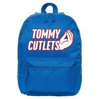 NY Italian Hand Gesture Tommy Cutlets Football Quarterback  16 in Basic Backpack