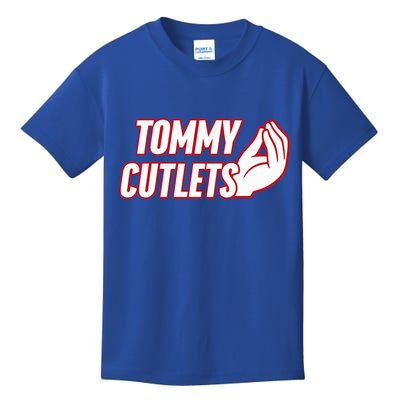 NY Italian Hand Gesture Tommy Cutlets Football Quarterback  Kids T-Shirt