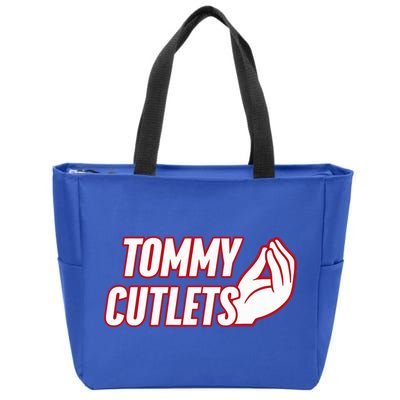 NY Italian Hand Gesture Tommy Cutlets Football Quarterback  Zip Tote Bag