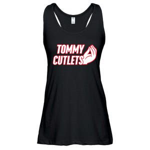 Ny Italian Hand Gesture Tommy Cutlets Football Quarterback Ladies Essential Flowy Tank