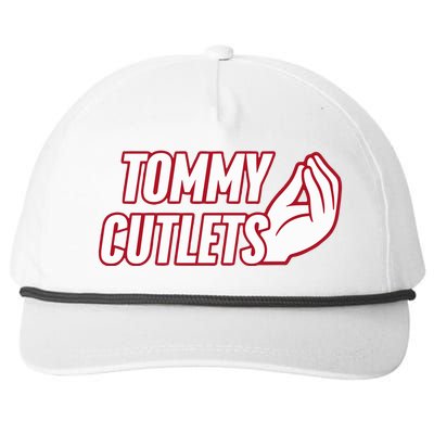 Ny Italian Hand Gesture Tommy Cutlets Football Quarterback Snapback Five-Panel Rope Hat