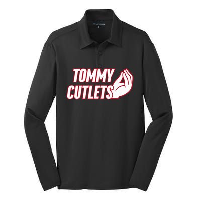 Ny Italian Hand Gesture Tommy Cutlets Football Quarterback Silk Touch Performance Long Sleeve Polo