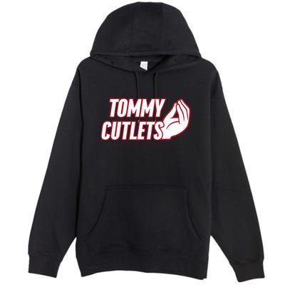 Ny Italian Hand Gesture Tommy Cutlets Football Quarterback Premium Pullover Hoodie