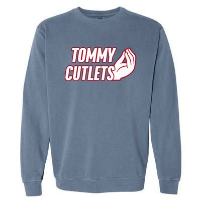 Ny Italian Hand Gesture Tommy Cutlets Football Quarterback Garment-Dyed Sweatshirt