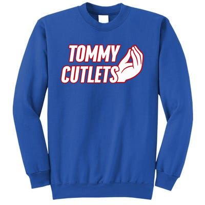 Ny Italian Hand Gesture Tommy Cutlets Football Quarterback Sweatshirt