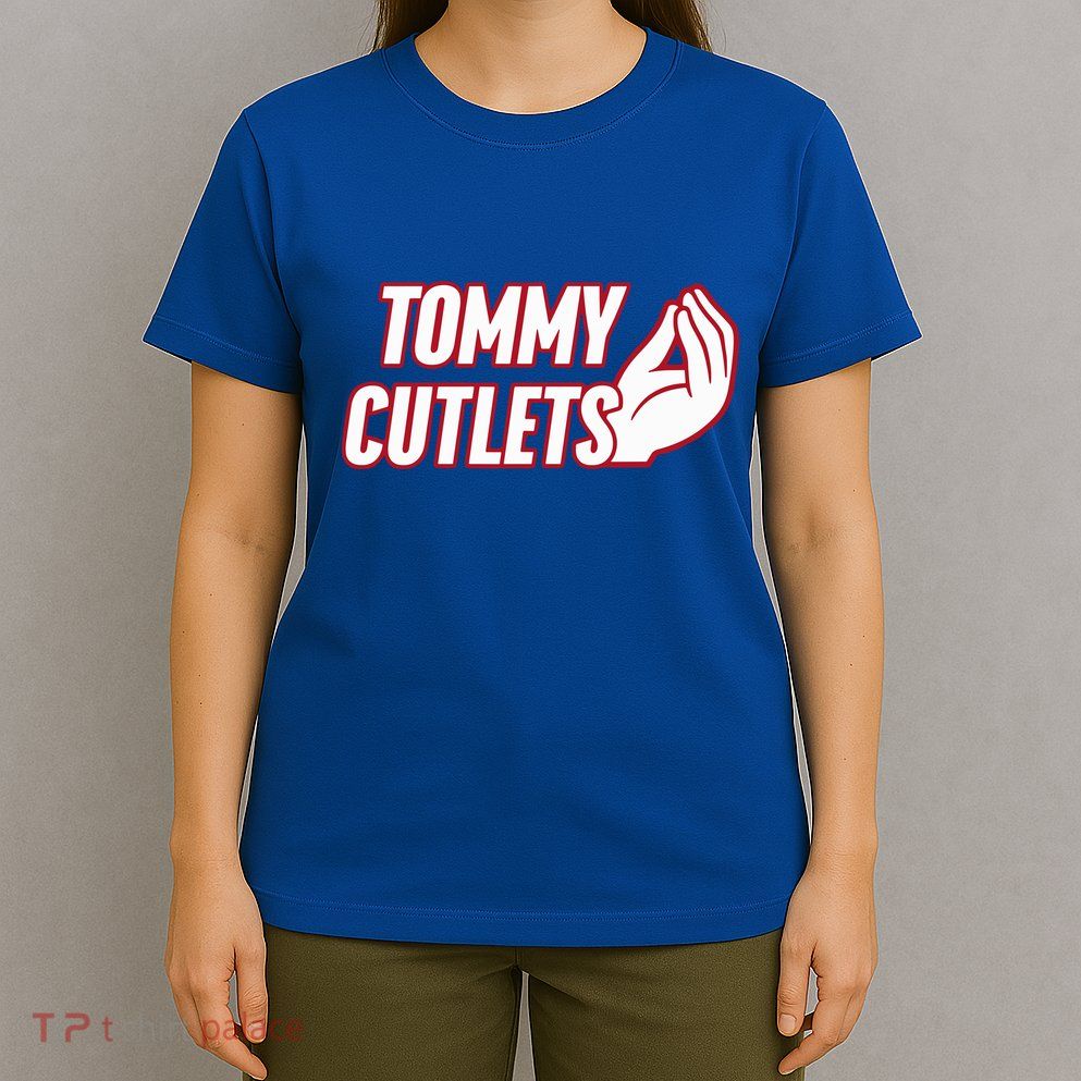 Ny Italian Hand Gesture Tommy Cutlets Football Quarterback T-Shirt