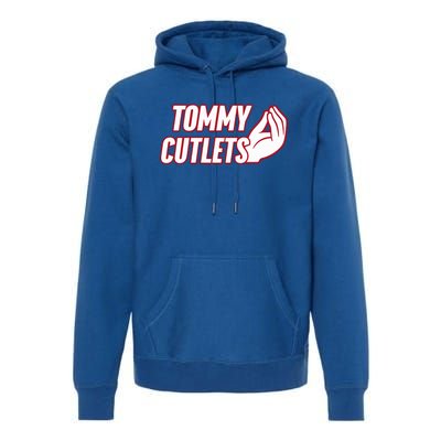 Ny Italian Hand Gesture Tommy Cutlets Football Quarterback Premium Hoodie