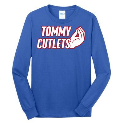 Ny Italian Hand Gesture Tommy Cutlets Football Quarterback Tall Long Sleeve T-Shirt