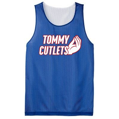 Ny Italian Hand Gesture Tommy Cutlets Football Quarterback Mesh Reversible Basketball Jersey Tank