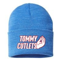 Ny Italian Hand Gesture Tommy Cutlets Football Quarterback Sustainable Knit Beanie