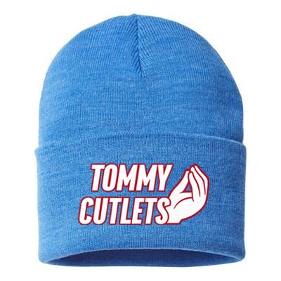 Ny Italian Hand Gesture Tommy Cutlets Football Quarterback Sustainable Knit Beanie