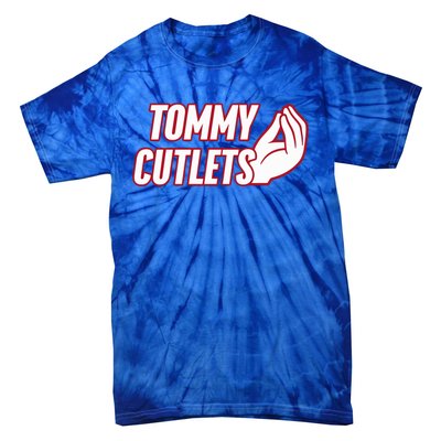 Ny Italian Hand Gesture Tommy Cutlets Football Quarterback Tie-Dye T-Shirt