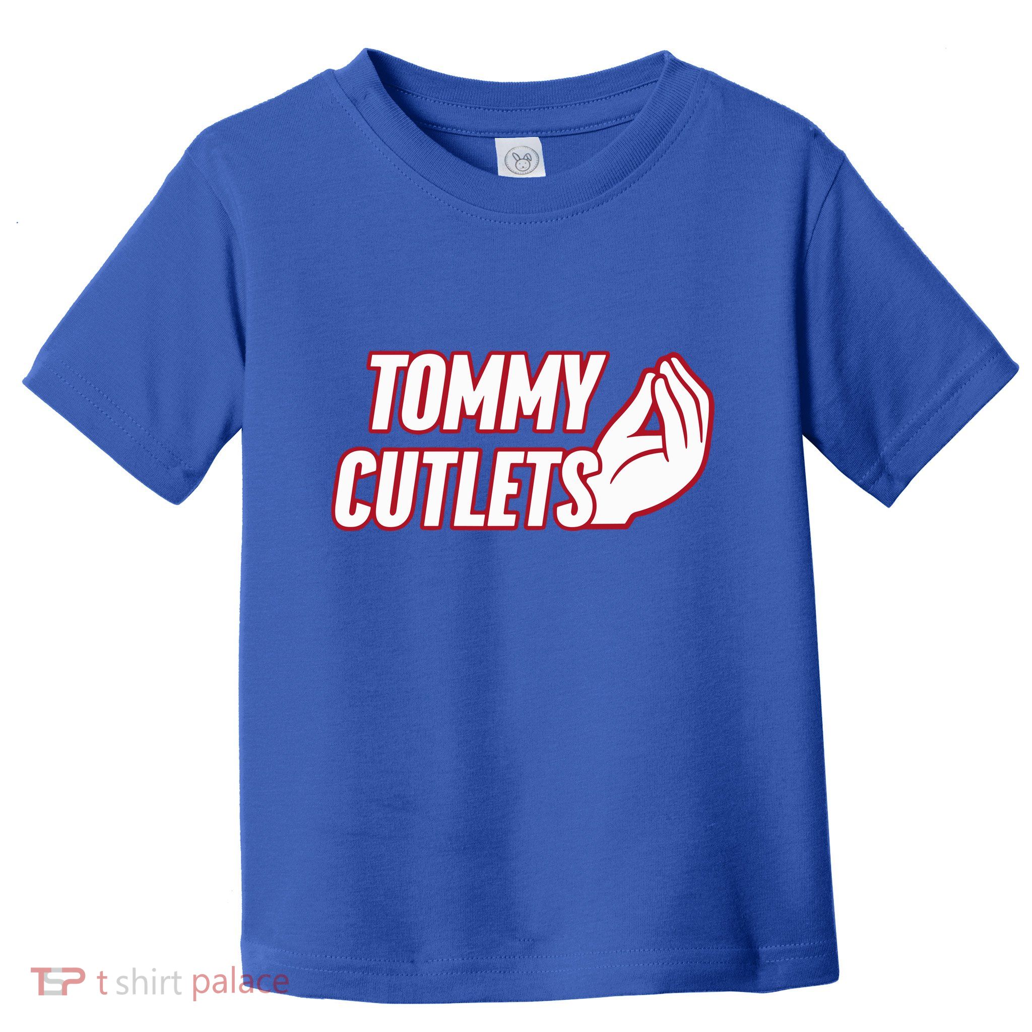 Ny Italian Hand Gesture Tommy Cutlets Football Quarterback Toddler T-Shirt