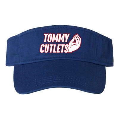 Ny Italian Hand Gesture Tommy Cutlets Football Quarterback Valucap Bio-Washed Visor