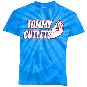 Ny Italian Hand Gesture Tommy Cutlets Football Quarterback Kids Tie-Dye T-Shirt