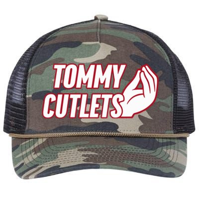 Ny Italian Hand Gesture Tommy Cutlets Football Quarterback Retro Rope Trucker Hat Cap