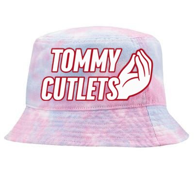 Ny Italian Hand Gesture Tommy Cutlets Football Quarterback Tie-Dyed Bucket Hat