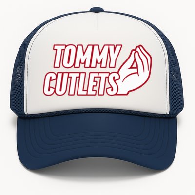 Ny Italian Hand Gesture Tommy Cutlets Football Quarterback Trucker Hat