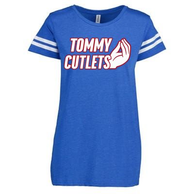 Ny Italian Hand Gesture Tommy Cutlets Football Quarterback Enza Ladies Jersey Football T-Shirt