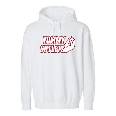 Ny Italian Hand Gesture Tommy Cutlets Football Quarterback Garment-Dyed Fleece Hoodie