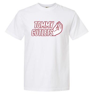 Ny Italian Hand Gesture Tommy Cutlets Football Quarterback Garment-Dyed Heavyweight T-Shirt