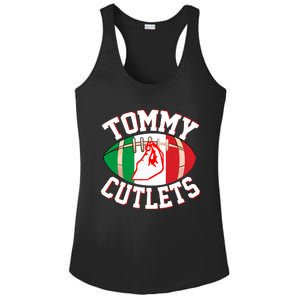 Ny Italian Hand Gesture Tommy_ Cutlets Football Quarterback Trendy Desing Ladies PosiCharge Competitor Racerback Tank