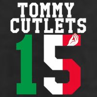 Ny Italian Hand Gesture Tommy Cutlets Football 7 Panel Mesh Trucker Snapback Hat