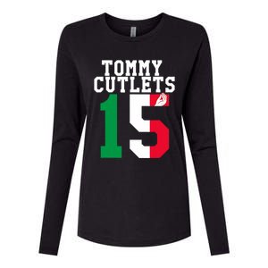 Ny Italian Hand Gesture Tommy Cutlets Football Womens Cotton Relaxed Long Sleeve T-Shirt