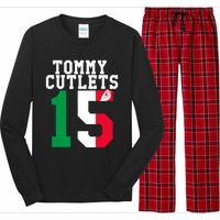 Ny Italian Hand Gesture Tommy Cutlets Football Long Sleeve Pajama Set