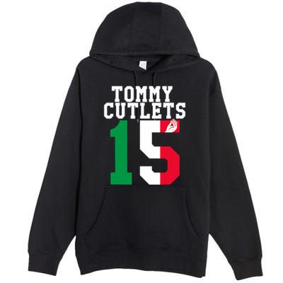 Ny Italian Hand Gesture Tommy Cutlets Football Premium Pullover Hoodie