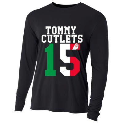 Ny Italian Hand Gesture Tommy Cutlets Football Cooling Performance Long Sleeve Crew