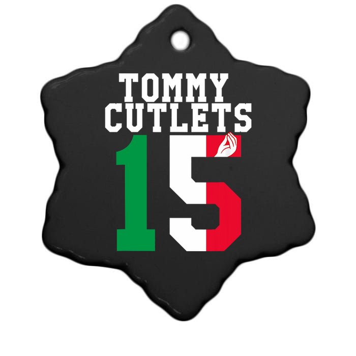 Ny Italian Hand Gesture Tommy Cutlets Football Ceramic Star Ornament