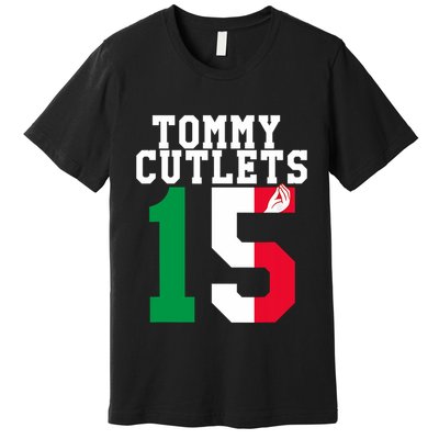 Ny Italian Hand Gesture Tommy Cutlets Football Premium T-Shirt