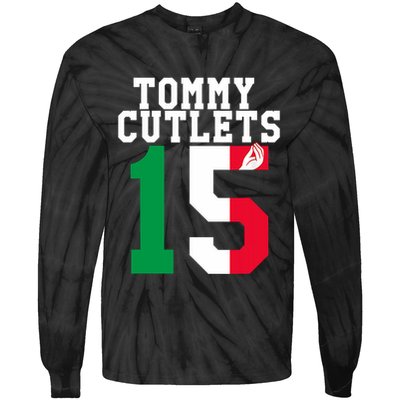 Ny Italian Hand Gesture Tommy Cutlets Football Tie-Dye Long Sleeve Shirt
