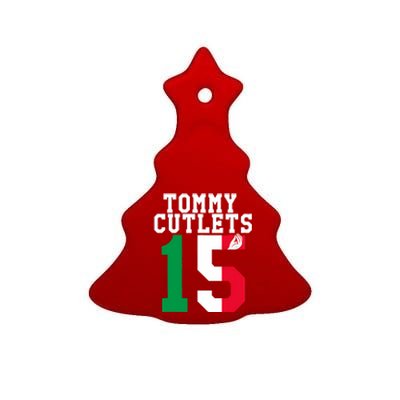 Ny Italian Hand Gesture Tommy Cutlets Football Ceramic Tree Ornament