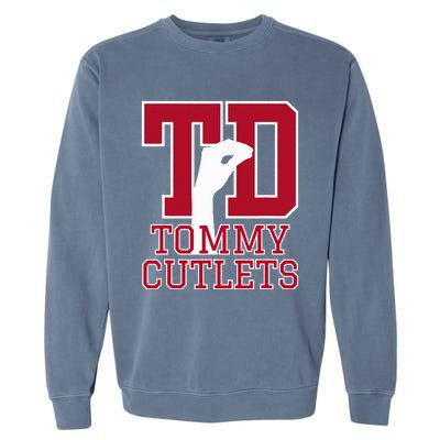 NY Italian Hand Gesture Tommy Cutlets Football Quarterback  Garment-Dyed Sweatshirt