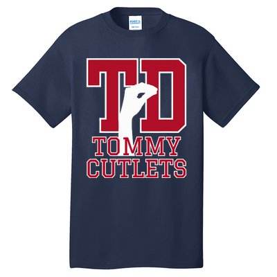 NY Italian Hand Gesture Tommy Cutlets Football Quarterback  Tall T-Shirt