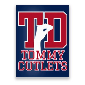 NY Italian Hand Gesture Tommy Cutlets Football Quarterback  Poster